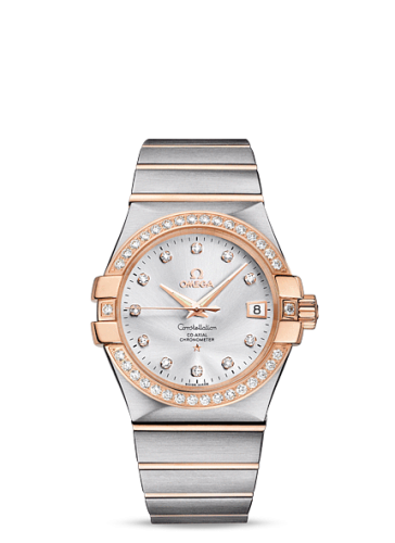 Omega Constellation Co-Axial 35 Stainless Steel / Red Gold / Diamond / Silver